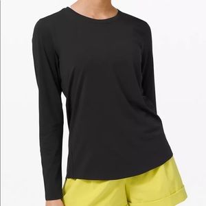 Lululemon Long Sleeve Top Sz 4 Black
